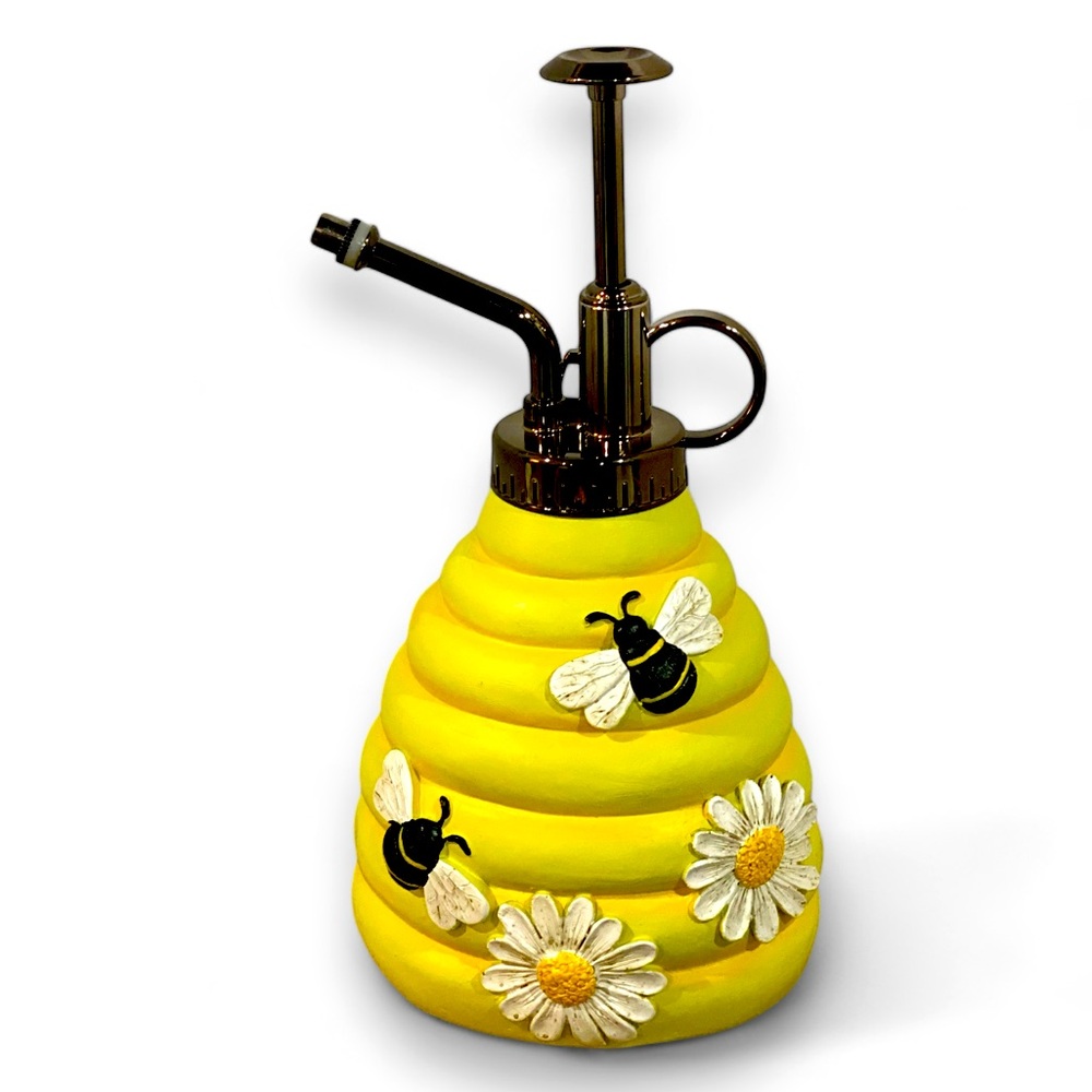 Yellow Honey Bee Pump-Spritzer Watering Bottle